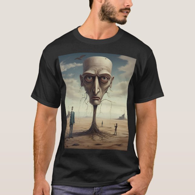 Surreal Desert Dream Graphic T-Shirt (Framsida)
