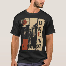 Surreal design för lodrät Dream Typography T Shirt