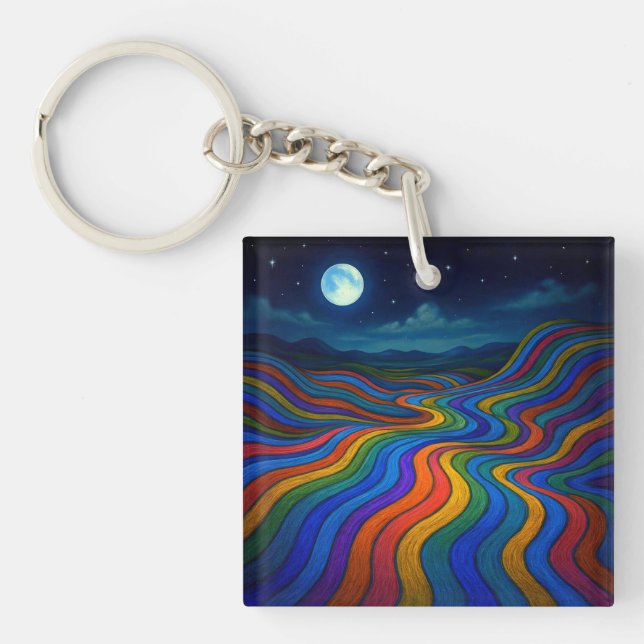 Surreal Dreamscape Moonlight Rainbow Land (Framsidan)