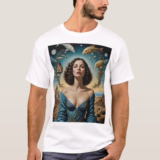 Surreal Fantasy Art Elegant T-Shirt (Framsida)