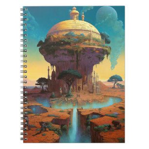 Surreal Fantasy City Anteckningsbok