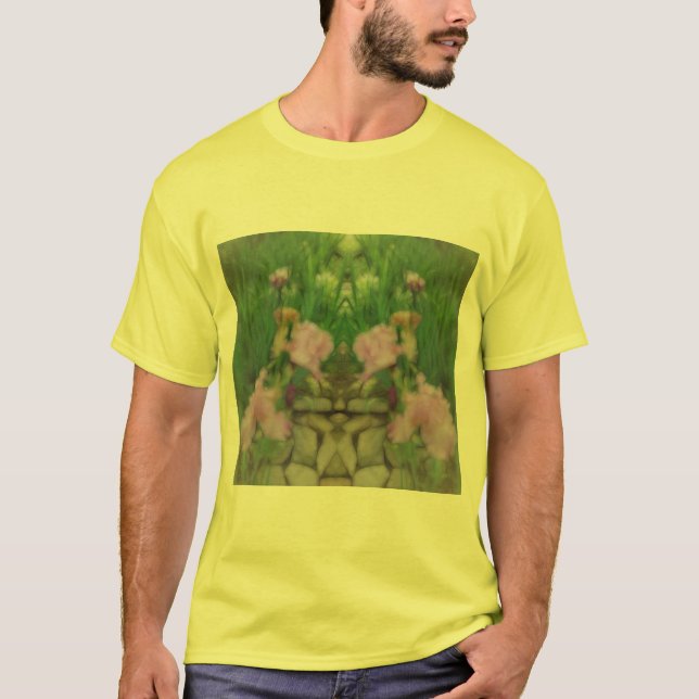 Surreal Fantasy Iris Blommigt Väg T Shirt (Framsida)