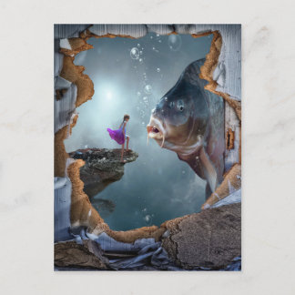 Surreal Fantasy liggande Vykort