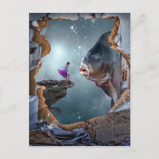 Surreal Fantasy liggande Vykort (Framsida)