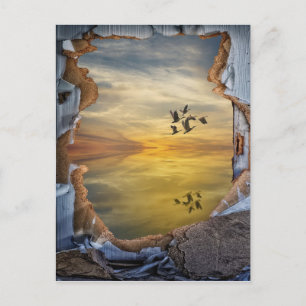 Surreal Fantasy liggande Vykort