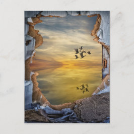 Surreal Fantasy liggande Vykort