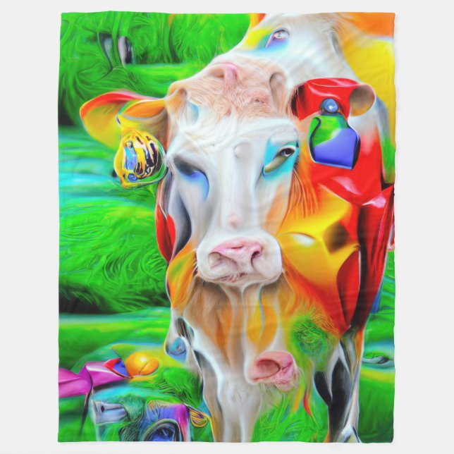 Surreal Farm Art Fleecefilt (Framsidan)