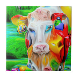 Surreal Farm Art Kakelplatta