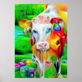Surreal Farm Art Poster