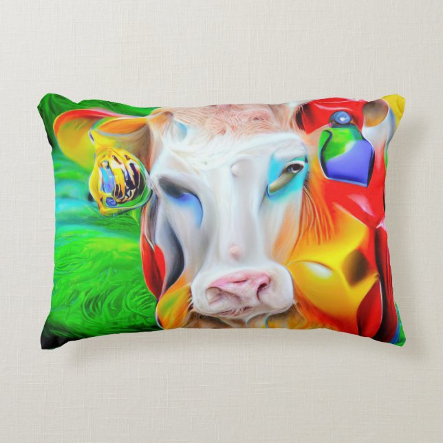 Surreal Farm Art Prydnadskudde (Framsidan)
