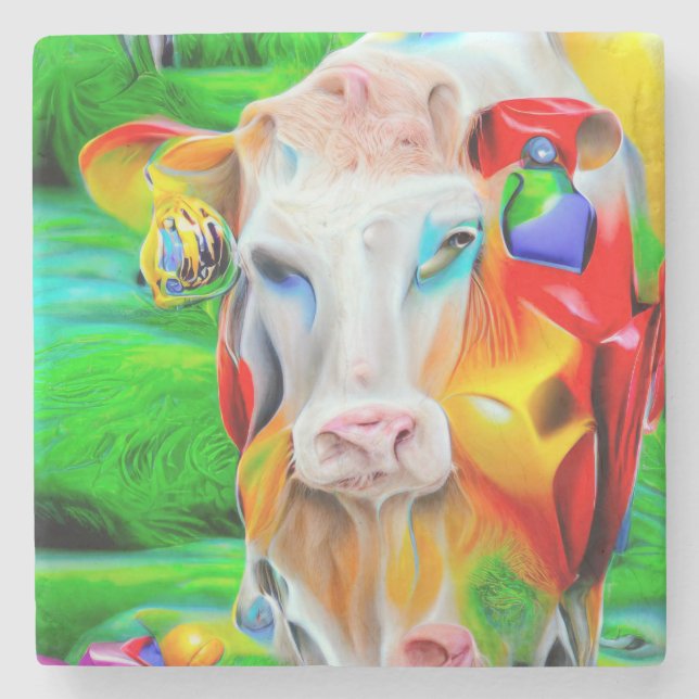 Surreal Farm Art Stenunderlägg (Framsidan)