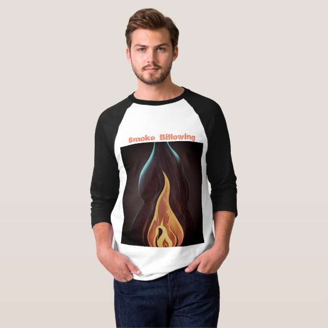 Surreal Flamvektor Art - 4K Rendera för manar T Shirt (Hel framsida)