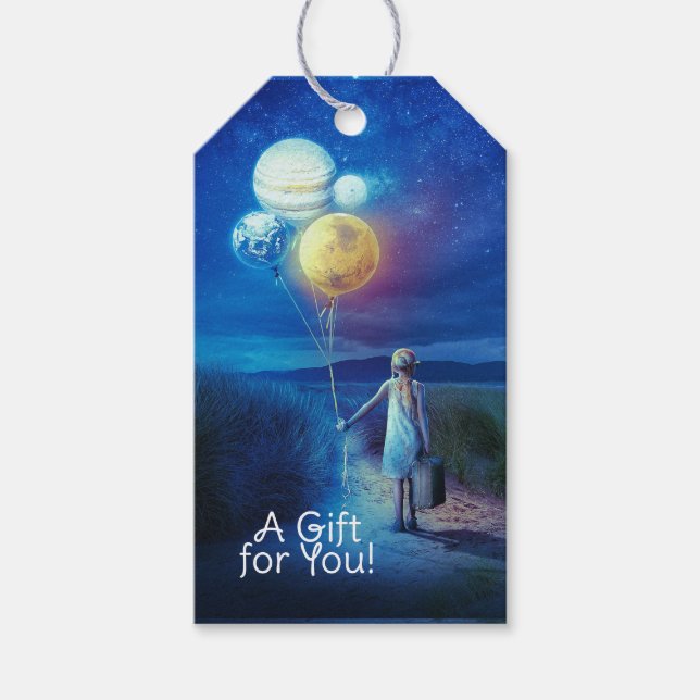 Surreal Flytta till hennes framtid Presentetikett (Framsidan)