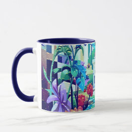 Surreal Garden - Blommigt Illustration design 2 Mugg