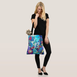 Surreal Garden - Blommigt Illustration design 2 Tygkasse