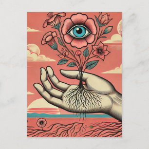 Surreal Gardeners Hand Vykort