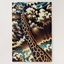 Surreal Giraff – Konstnärlig Djurentegning