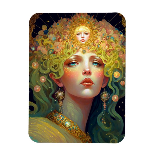 Surreal Goddes Fantasy Art Magnet (Vertikal)