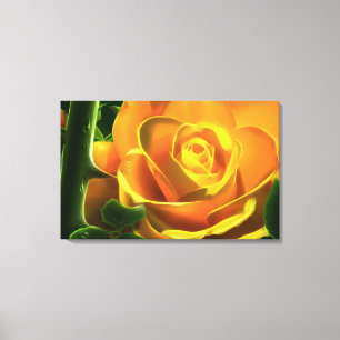 Surreal Gul ros Wrapped Canvas