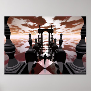 Surreal Guld Poster