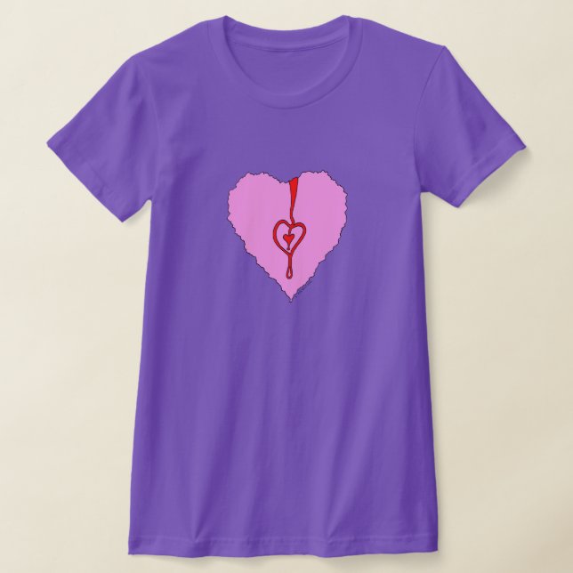 SURREAL HEART T SHIRT (Laydown)