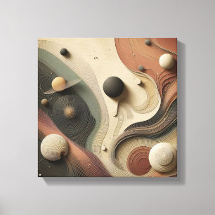 Surreal himmelsbana abstrakt design canvastryck