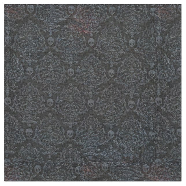 Surreal Horror-Döskallar, Grått på Black  Tyg (Närbild)