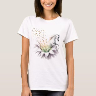 Surreal Horse: Grace and Power i en Dreamlike-form T Shirt