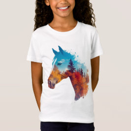 Surreal Horse in Autumn Forest T Shirt