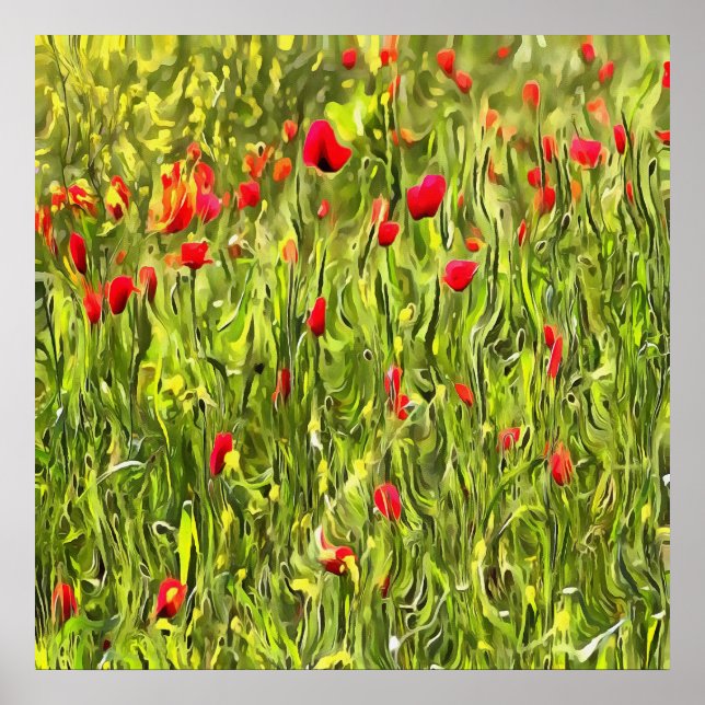 Surreal Hypnotis-poppies Poster (Framsidan)