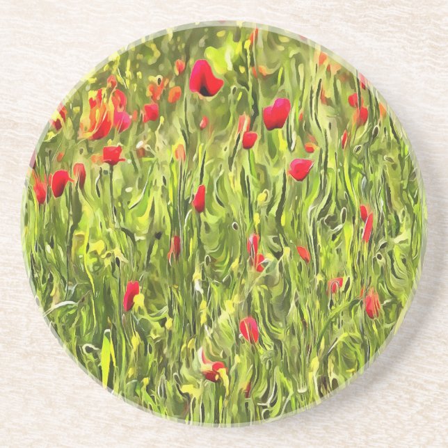 Surreal Hypnotis-poppies Underlägg (Framsidan)