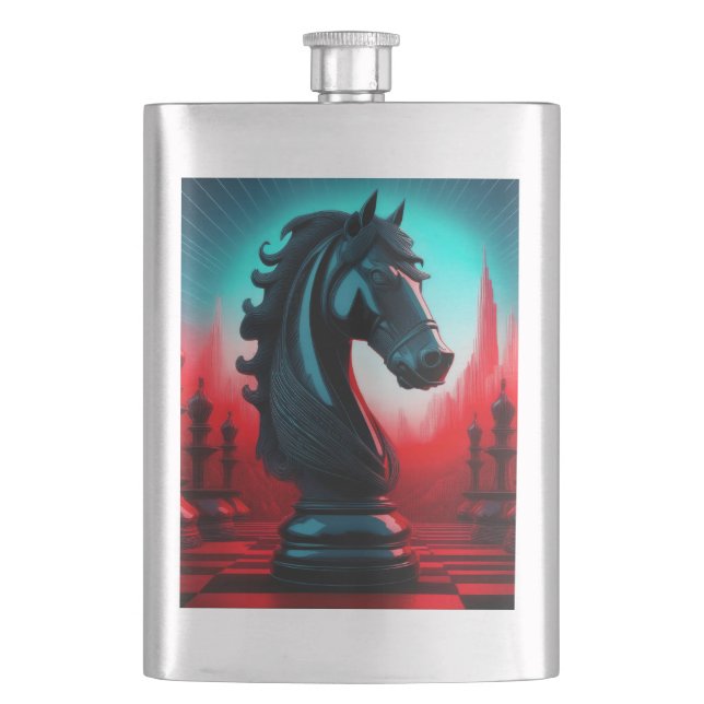 Surreal Intricate Black Knight Chess Biet Fickplunta (Framsidan)