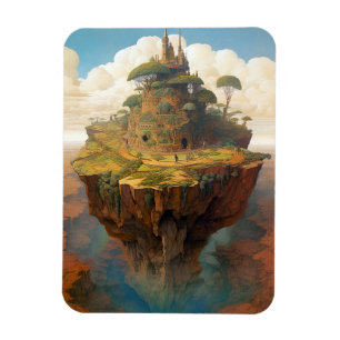 Surreal Island Ligcape Fantasy Art Magnet