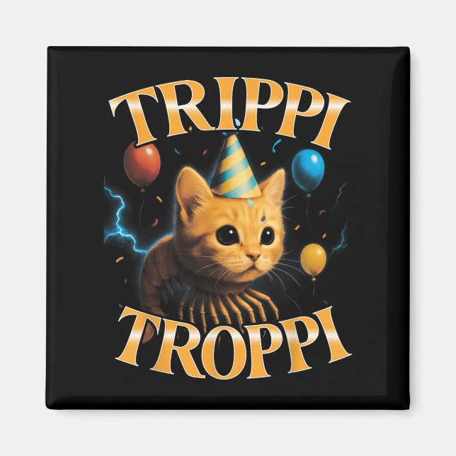 Surreal italiensk Brainrot Meme Resa Trop Funny Bi Magnet (Framsidan)
