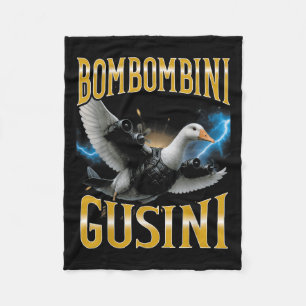 Surreal Italiensk Hjärnrot Meme Bombombini Gusini Fleecefilt