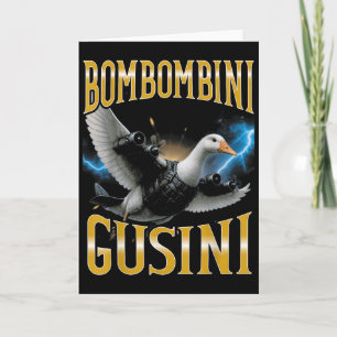 Surreal italiensk hjärnröta meme Bombombini Gusini Kort
