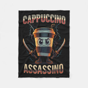 Surreal Italy Brainrot Cappuccino Ino Funny Meme Fleecefilt
