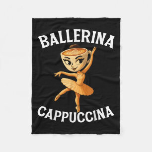 Surreal Italy Brainrot Meme Ballerina Cappuccina Fleecefilt