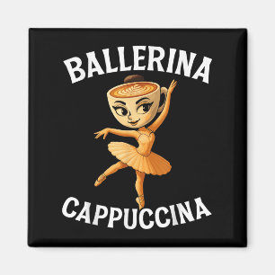 Surreal Italy Brainrot Meme Ballerina Cappuccina Magnet