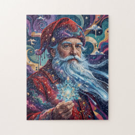 Surreal jul tomte och den magiska snöflingan pussel