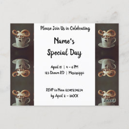 Surreal kaffebläckfisk vykort