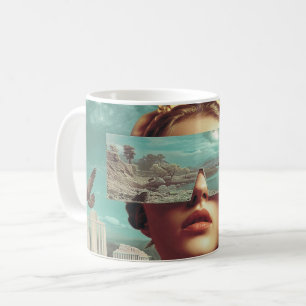 Surreal landskapsvision, Surrealistisk kvinnlig po Kaffemugg