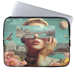 Surreal landskapsvision, Surrealistisk kvinnlig po Laptop Fodral