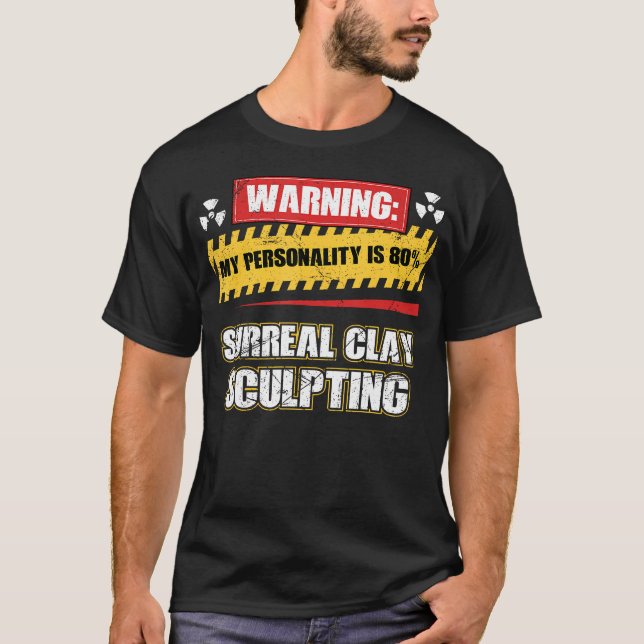 Surreal lerskulptering t shirt (Framsida)