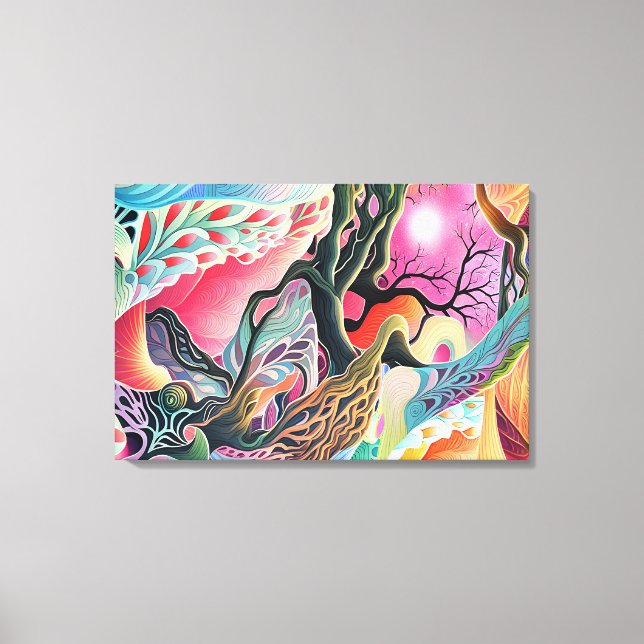 Surreal liggande canvastryck (Framsida)