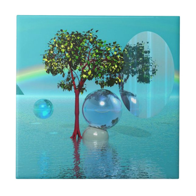 Surreal liggande kakelplatta (Framsidan)