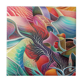 Surreal liggande panel kakelplatta