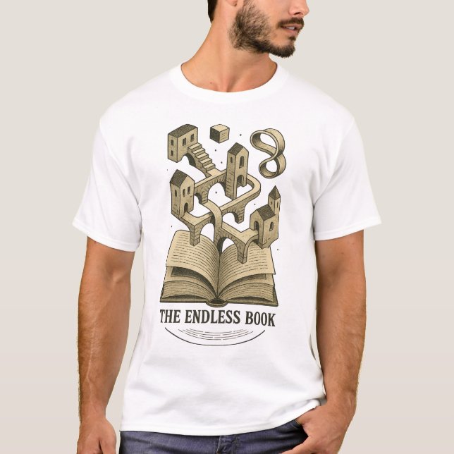 Surreal Literary Art, Infinite Imagination  T Shirt (Framsida)