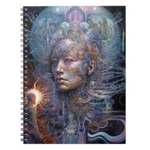 Surreal Man Visionary Art Anteckningsbok