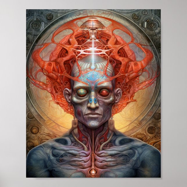 Surreal Man Visionary Art Poster (Framsidan)